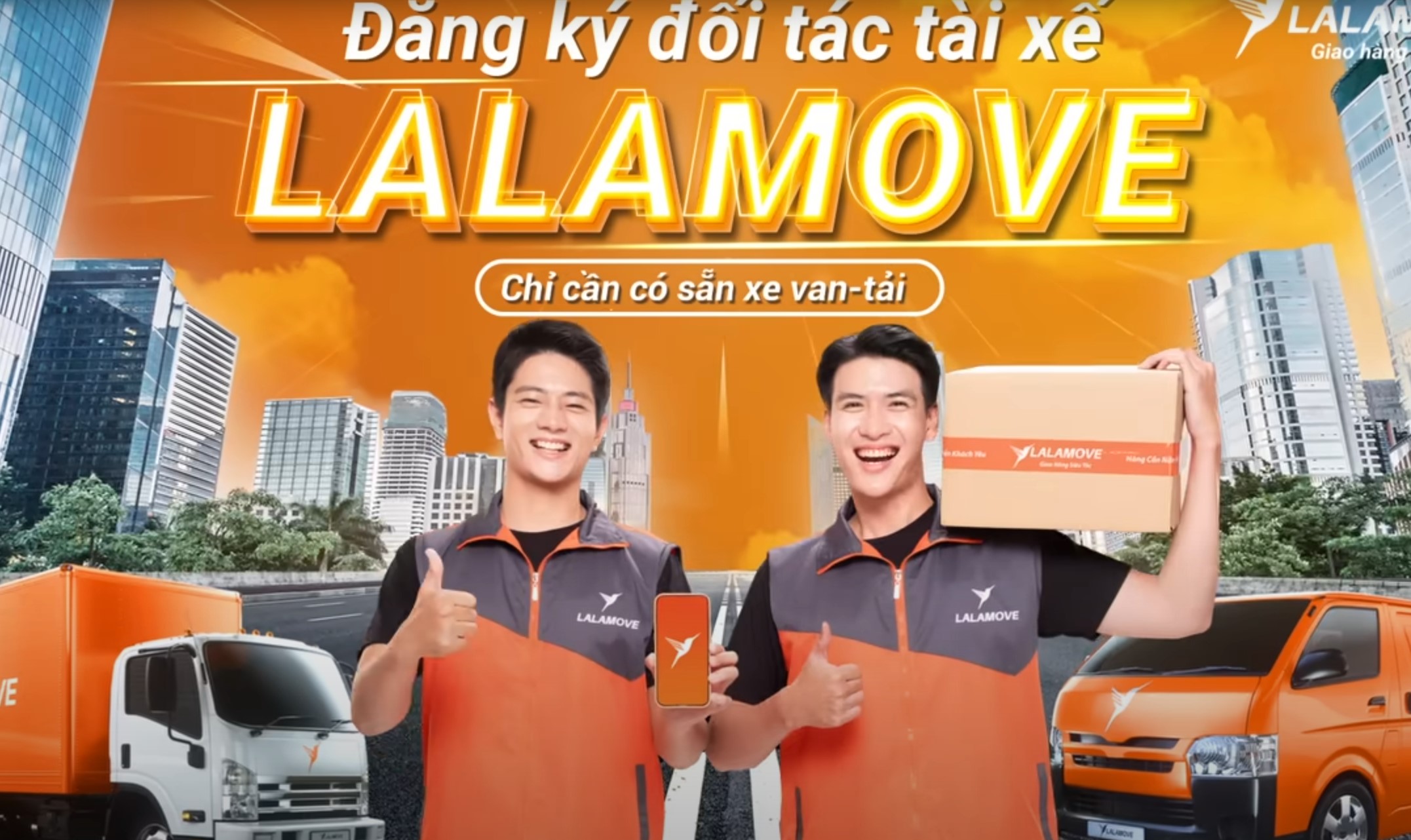 ĐỐI TÁC TÀI XẾ LALAMOVE GIAO HÀNG AN TÂM THU NHẬP